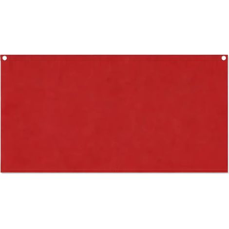 Telo Antisguardo Balcone 75x500 cm Rosso Ferrara Occhielli Alluminio