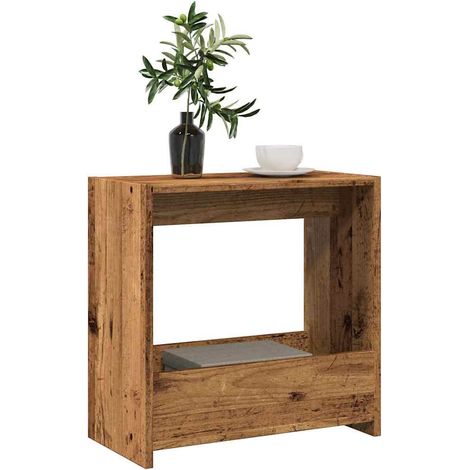 Beistelltisch Altholz-Optik 50x26x50 cm Holzwerkstoff