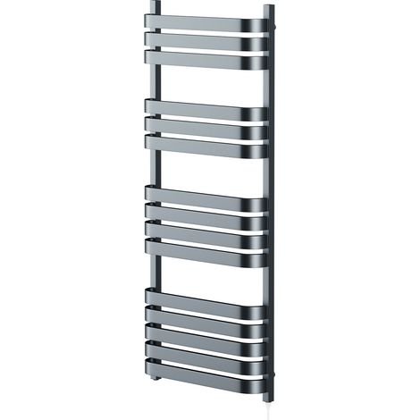 Vasco Anthracite 1200mm x 500mm Electric Heated Towel Rail (1/5)