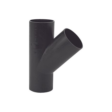 PEHD T-Stück 75x50/45 S12.5, schwarz, QS (Quick Stream) (1/5)