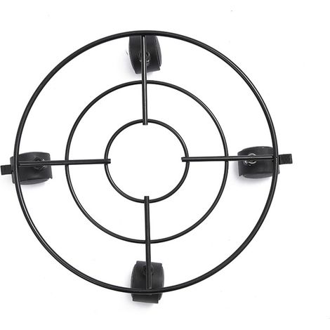 Support mobile pour plantes avec roulettes pivotantes verrouillables, 2 roues avec frein, extérieur, style moderne, à monter soi-même (1/5)