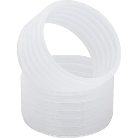 Lot de 2 anneaux en silicone transparents pour grip de raquette de tennis, absorbant la transpiration. (1/5)