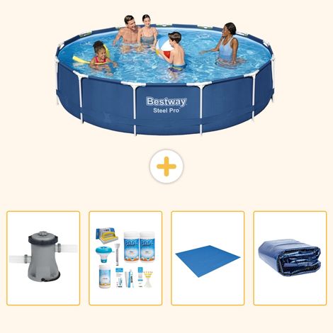 Bestway Bestway Steel Pro Ronde - 396x84 cm - 5-pièces  S289 (1/5)