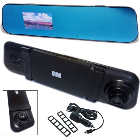 Moniteur De Rétroviseur Avant Dvr Enregistreur Vidéo Caméra Frontale Full Hd (1/5)