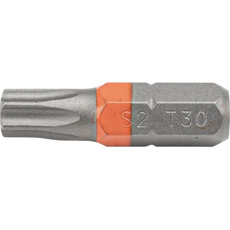 TORX T30 Bit 1/4 Zoll 25 mm S2 10 Stück.