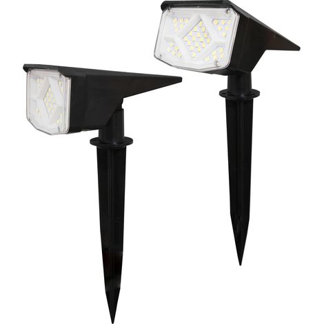 Projecteur solaire extérieur orientable – Spot arborescence puissant – Éclairage villa et jardin paysager (1/5)