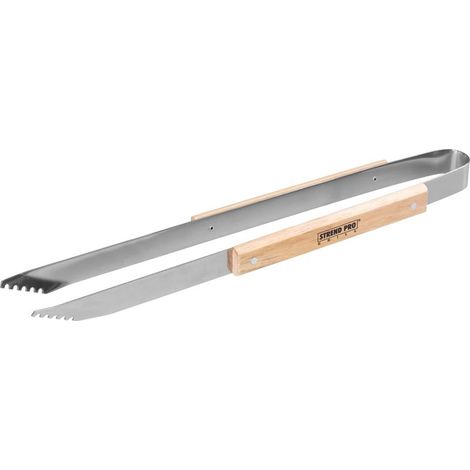 Zange Strend Pro Grill, BBQ, für Grill, Edelstahl, 45cm, Holzgriff