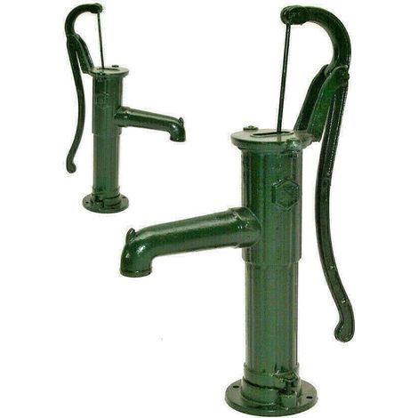 Schwengelpumpe Gusseisen GRÜN Handpumpe 55912 Handschwengelpumpe Gartenpumpe