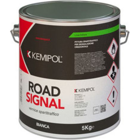 Vernice spartitraffico icoroad per segnaletica stradale, bianco kg.5-Salone