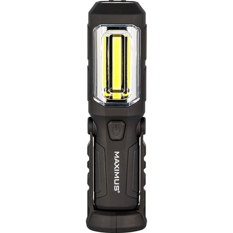 Lampe torche LED rechargeable 250 lumens – Autonomie 2,5h – Inclinaison 90° – Corps ABS avec crochet et aimant – Maximus (1/7)
