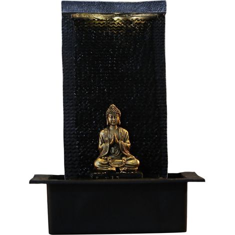 Zen Light ZENITUDE Fontana in poliresina, Dimensioni: 31 x 31 x 42 cm, Colore: Nero (1/2)