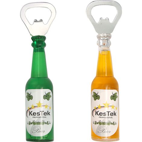 Kestek Flaschenöffner Bierflasche Öffner Flasche mit Magnet grün oder gelb (1/4)