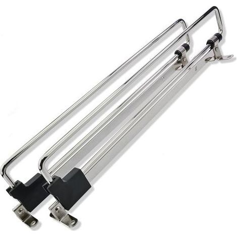 Lot de 2 Porte Cintre Coulissant - Porte Manteaux Télescopique - Vêtements Extractible 300mm - Tringle Coulissante Penderie pour Armoire ou Dressing (1/4)