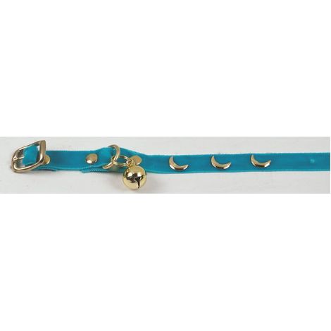Collare per gatti in velluto con stelle colori assortiti 1x32 cm