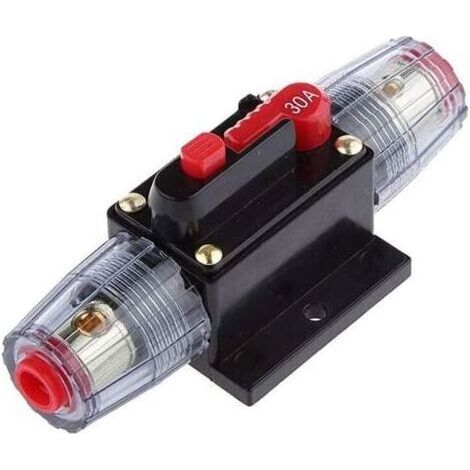 FENOPLASTICA12V 30A Moteur de Voiture disjoncteur Audio en Ligne Porte fusible stéréo de Protection réinitialiser Le fusible (1/5)
