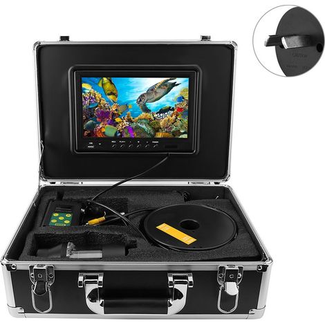 Caméra de pêche sous-marine LCD 9 pouces 20m avec DVR, rotative 360° pour détection de poissons (100-240V AU) (1/5)