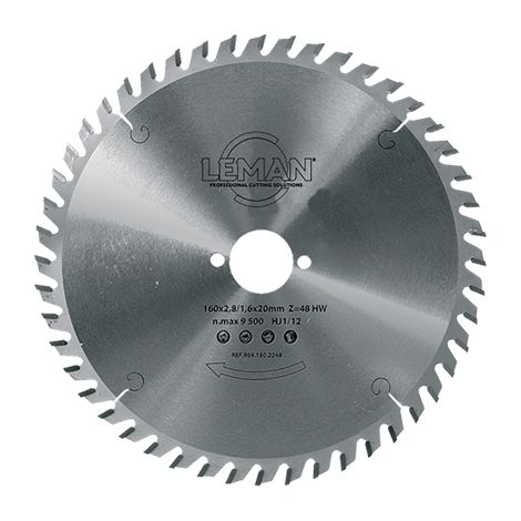 Leman – Lame de scie circulaire 260mm – Alésage 30mm – 60 dents pour coupe précise bois dur – Épaisseur 2,5/1,8mm - D260x30x60 (1/4)