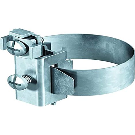 OBO Bettermann Abrazadera de puesta a tierra de banda 8-22mm Latón niquelado, 5057507
