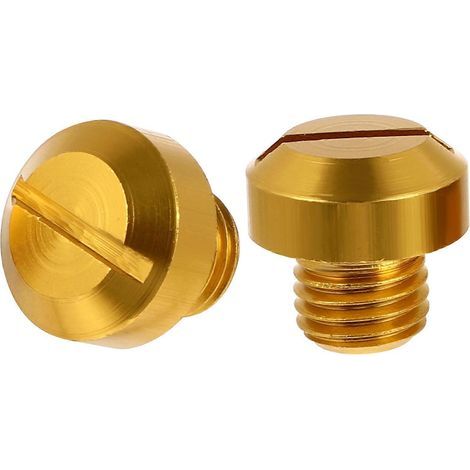 Set mit 2 Motorrad-Spiegelkappen – 2 x 2 cm – Gold (1/4)