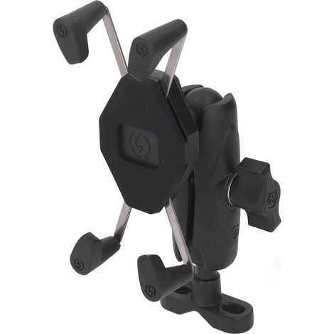 Support de téléphone universel pour moto, anti-vibrations, rotatif à 360°, fixation sur guidon. (1/5)