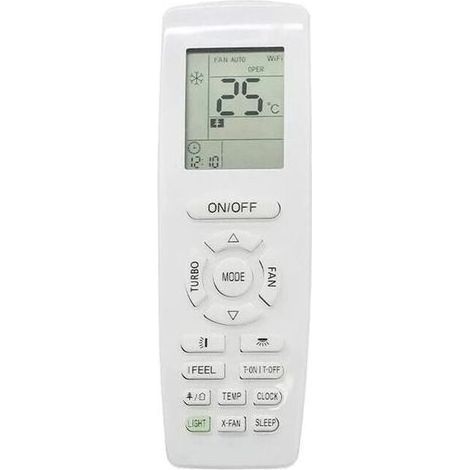 Télécommande GREE YAP1F pour climatiseur – Fonction chauffage et refroidissement – Alimentation 2 piles AA – Compatible avec GREE (1/5)