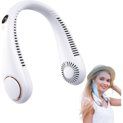Casque ventilateur Cou Rechargeable USB Sans Lame Mains Libres (1/5)