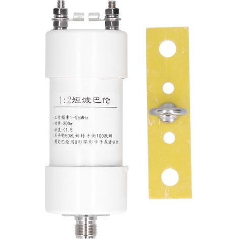 1:2 Balun, geeignet für 1 bis 56 MHz, für Winton-Kurzwellenantennen, 200 W, 50 Ω bis 100 Ω, elektronischer Ersatz (1/5)