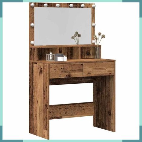 871537 Table de Toilette avec tiroir Bois ancien 80 x 41 x 134,5 cm (1/5)