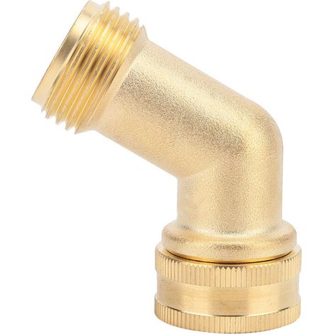 Robinet à Bille en Laiton 3/4" avec Raccord et Joint pour Arrosage de Jardin (1/4)