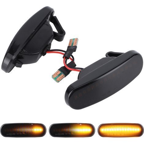 2 LED-Seitenblinker 51717793 51942933 Kompatibel mit Fiat Panda 169 Grande Punto 199 Getönt (1/5)