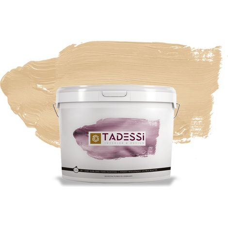 TADESSI Color Vista Wandfarbe Pastell Beige - Toffee Mocha - Matte Dispersionsfarbe - Innenfarbe für Wand und Decke