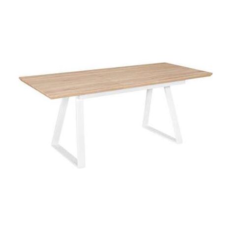 Mesa de salón extensible Nesto acabado en roble. 140/180 cm(ancho) 75 cm(altura) 80 cm(fondo) (1/2)