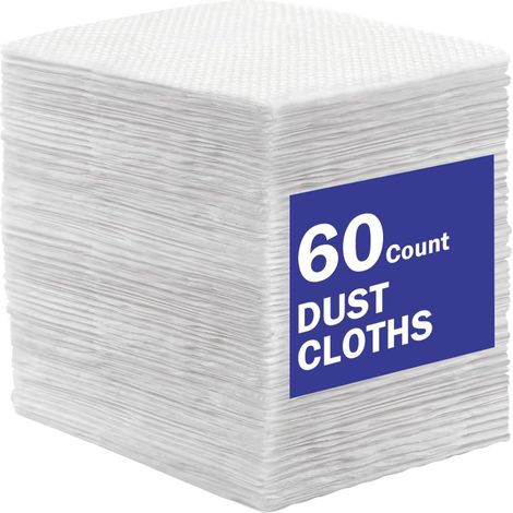 Disposable Dry Sweeping Cloths, 60 Refills Compatible with Swiffer Sweeper, for Sweeping and Dusting Hard Floors, Parquet and Tiles - Sweeper not included (1/5)