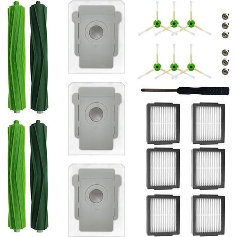 Para iRobot Roomba i7+, j7+, i3+, i4, i4+, i6, i6+, i8, i8+, i5, i6, i7: cepillos de goma, filtros, accesorios para aspiradoras (1/5)