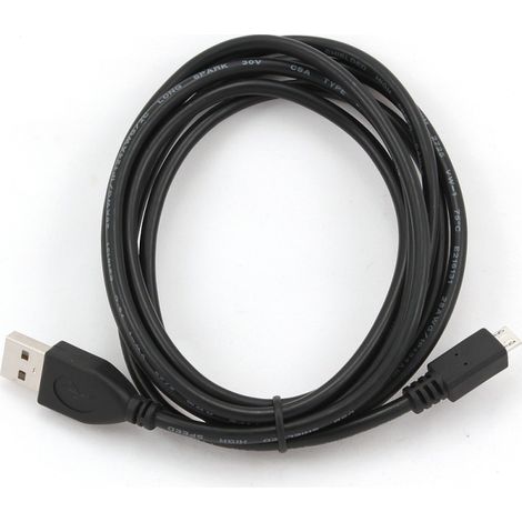 Gembird CCP-MUSB2-AMBM-1M cable USB USB 2.0 Micro-USB B USB A Negro