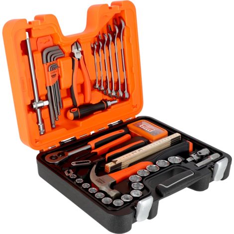 Bahco 1/2 Steckschlüsselsatz, metrisch, Sechskant, inkl. Schraubenschlüssel, Bits, Hammer & Zangen - 71-tlg. (1/3)