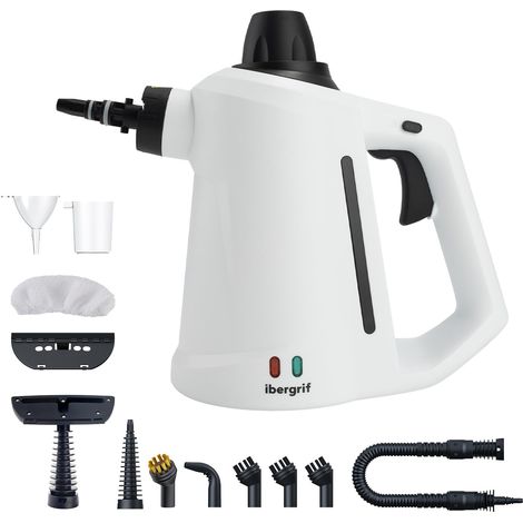 Nettoyeur vapeur portatif 1050 W avec 12 accessoires (1/5)