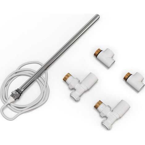 Talus - Dual Fuel Towel Rail Kit 300w Standard White