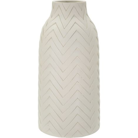 Vaso Winter alto in magnesio color crema