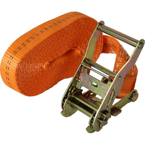 Profi Ratschen Spanngurt Spanngurte Zurrgurt 1-tlg 6m 2t 2to 2000kg TÜV/GS ORANGE (1/4)