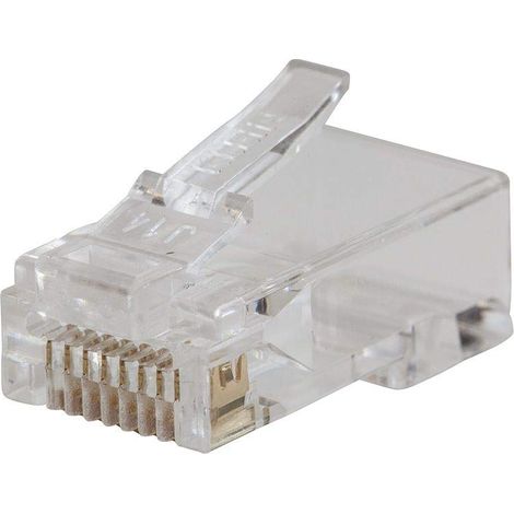 Klein Tools VDV826 – 728 pass-thru Modular data Plug, CAT5e (confezione da 10) (1/5)