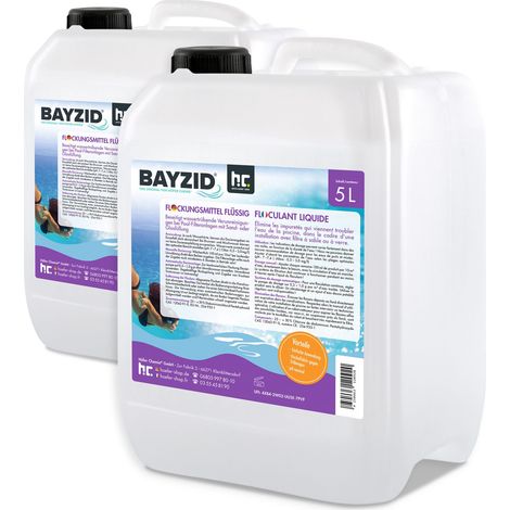 2x 5 L BAYZID® Flockungsmittel flüssig für Pools