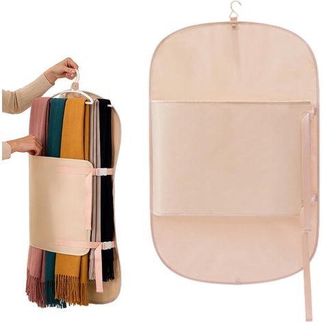 Filiyano – Organisateur de penderie anti-poussière – Housse à vêtements avec cintre métallique 90 x 58 cm Organisateur de penderie anti-poussière avec (1/5)