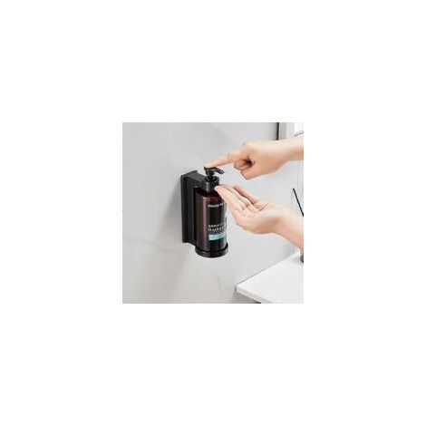 Dispenser manuale di sapone da 300 ml per hotel con meccanismo di bloccaggio, montaggio a parete singolo, doppio o triplo, per sapone liquido, shampoo e bagnoschiuma. - Crezuo