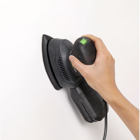 FLITI 130W 13000RPM Triangular Sander with Dust Collector and 20 Sheets of Sandpaper for Wood, Metal and Walls (1/5)