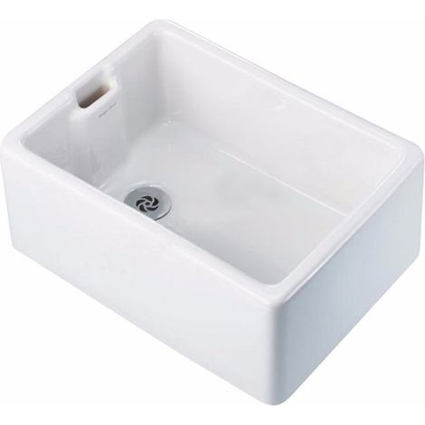 Armitage Shanks Belfast Heavy Duty Kitchen Sink 460mm L x 380mm W - White (1/3)