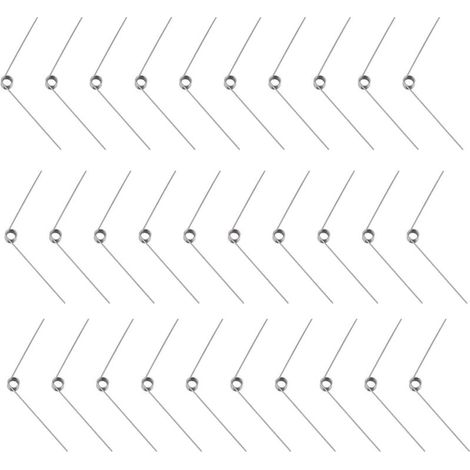 30 Stück kleine Torsionsfedern aus Edelstahl, 0,5 mm Drahtdurchmesser, mechanische Torsionsfedern für Heimwerkerprojekte im Bereich Holzbearbeitung, Möbelbau und Reparaturen (1/4)