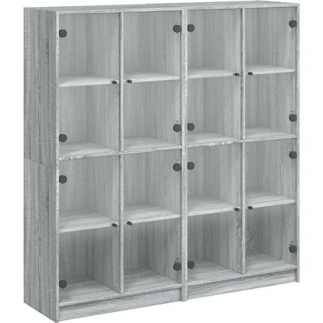 Maison Exclusive - Libreria Ante Grigio Sonoma 136x37x142 cm in Legno Multistrato