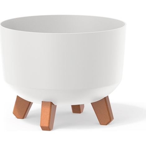Maceta blanca con patas Gracia Standard DGRL240-S449
