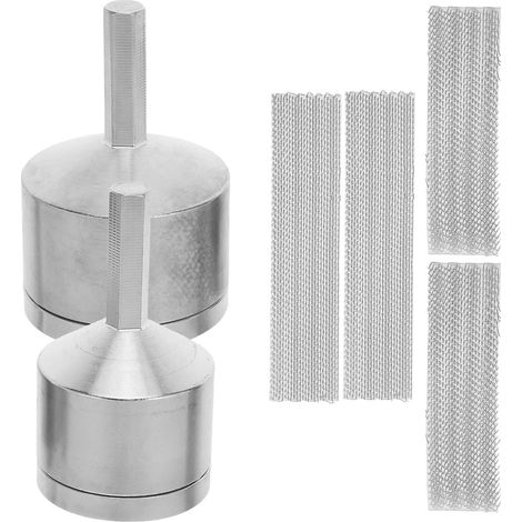 Kit de Nettoyage 6 Pcs pour Tubes Cuivre et Métal 1/2 et 3/4 avec Brosses Métalliques Argentées pour Perceuse, Outil Puissant Anti-Rouille pour Plomberie Industrielle (1/5)